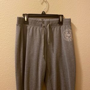 PINK grey joggers